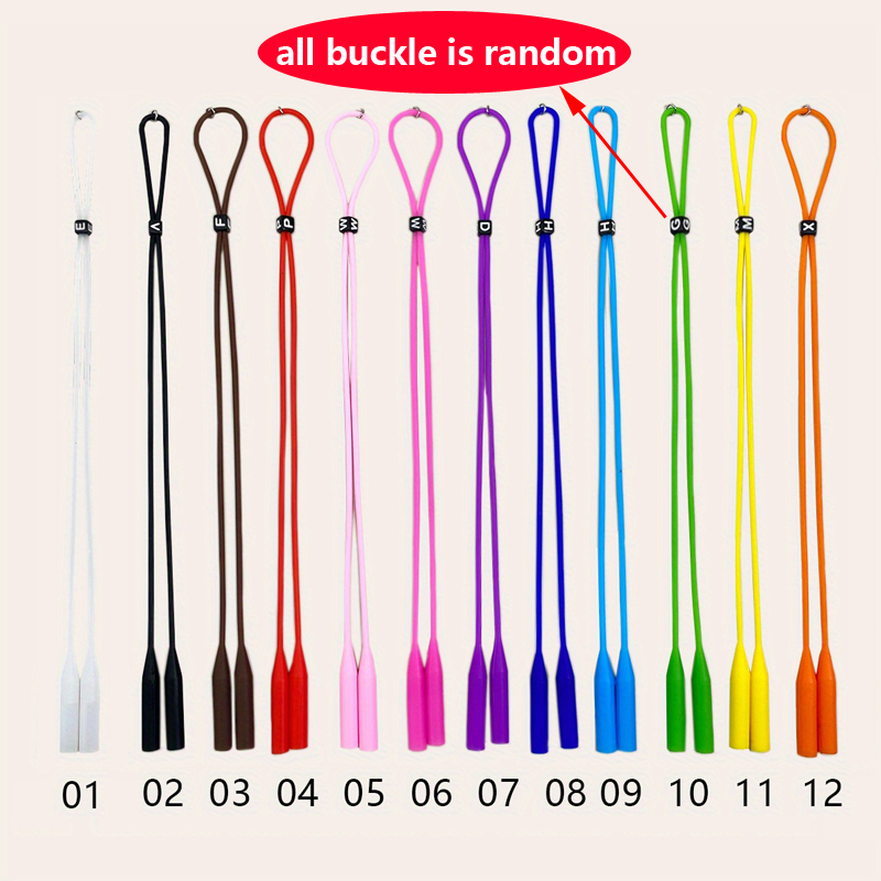 12pcs/24pcs 스포츠 안경 리테이너 캔디 컬러  - Sunglass Retainer Cord 리뷰 및 가격