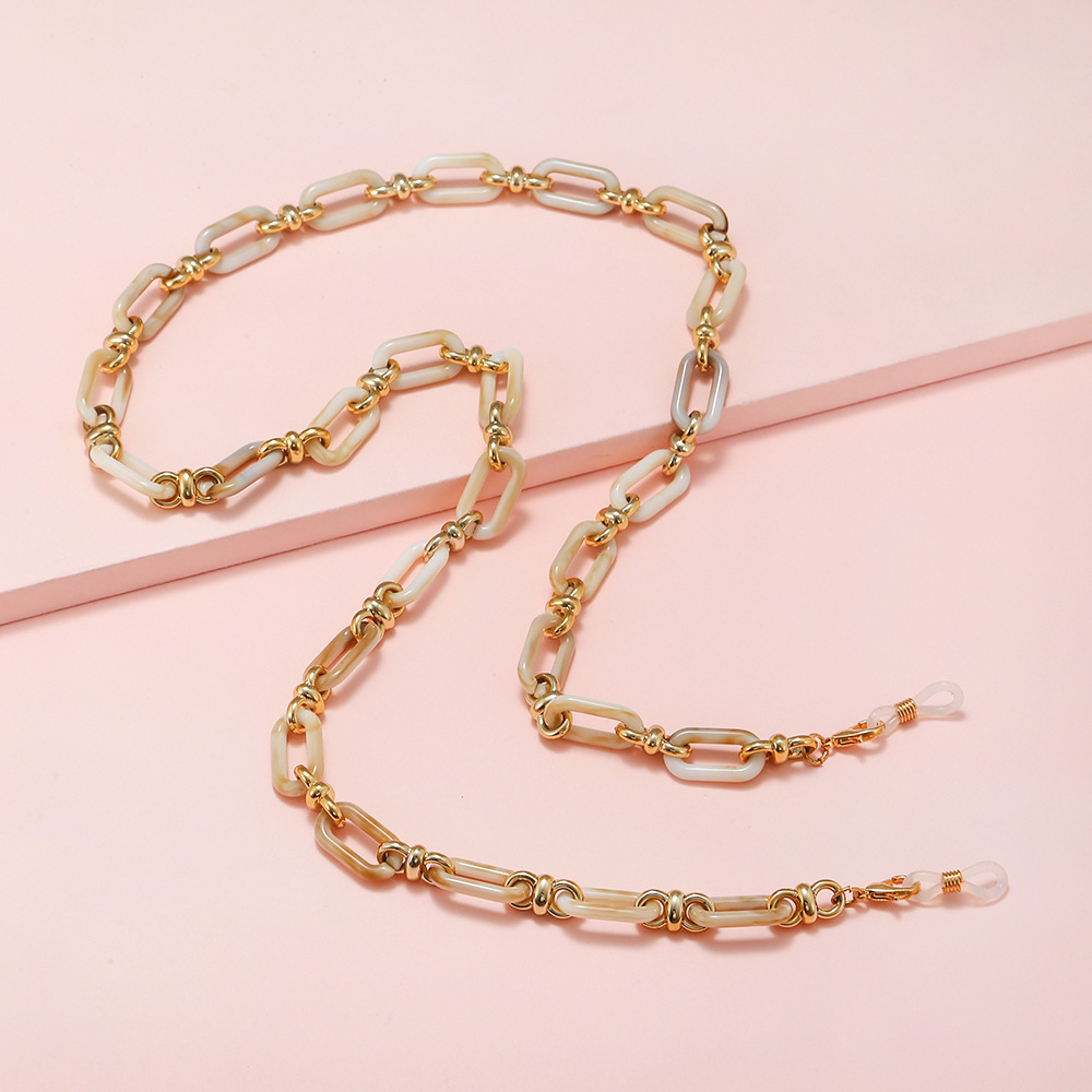 29인치/74cm 컬러풀 아크릴 사각 링 안경줄 여성용 - Sunglass Retainer Cord 리뷰 및 가격